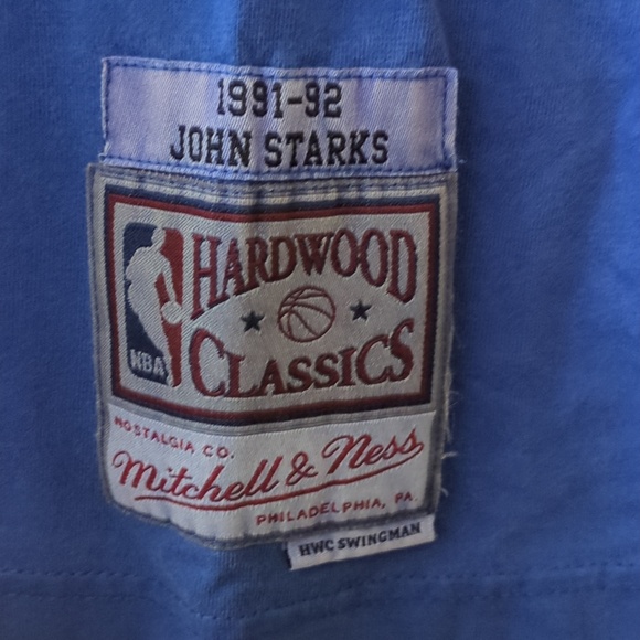 NWT Mitchell & Ness Washed Out Swingman New York Knicks John Starks Jersey Small - Picture 9 of 10